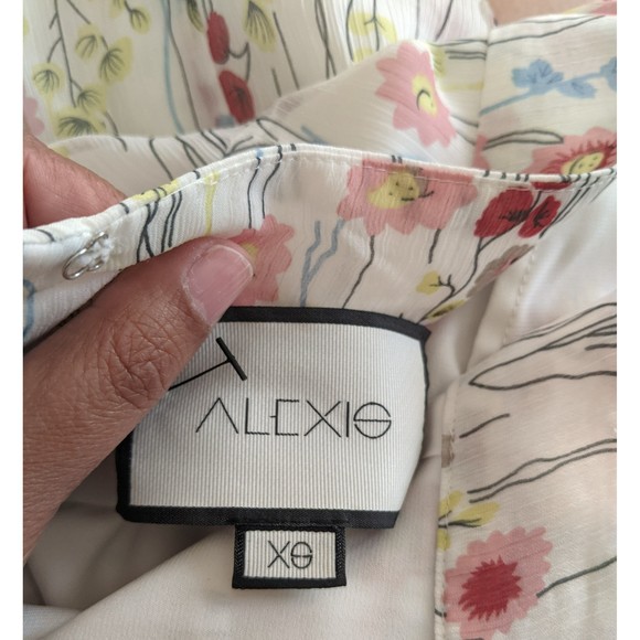 ALEXIS Floral Print Wide Leg Sheer Pants Size XS - Picture 3 of 3